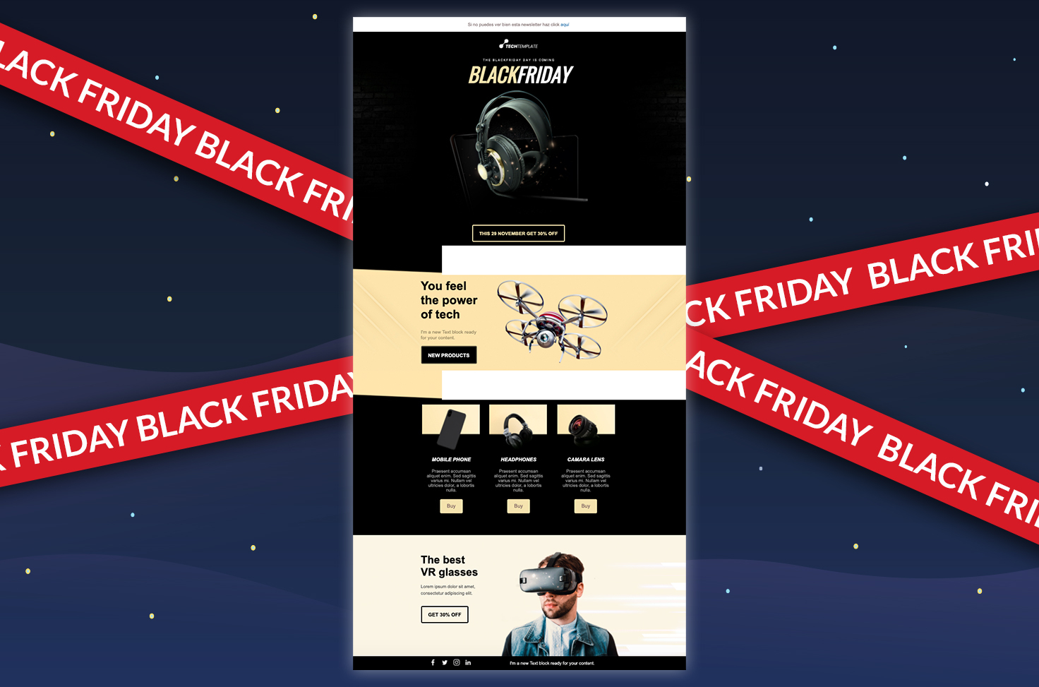 plantillas de email para black friday