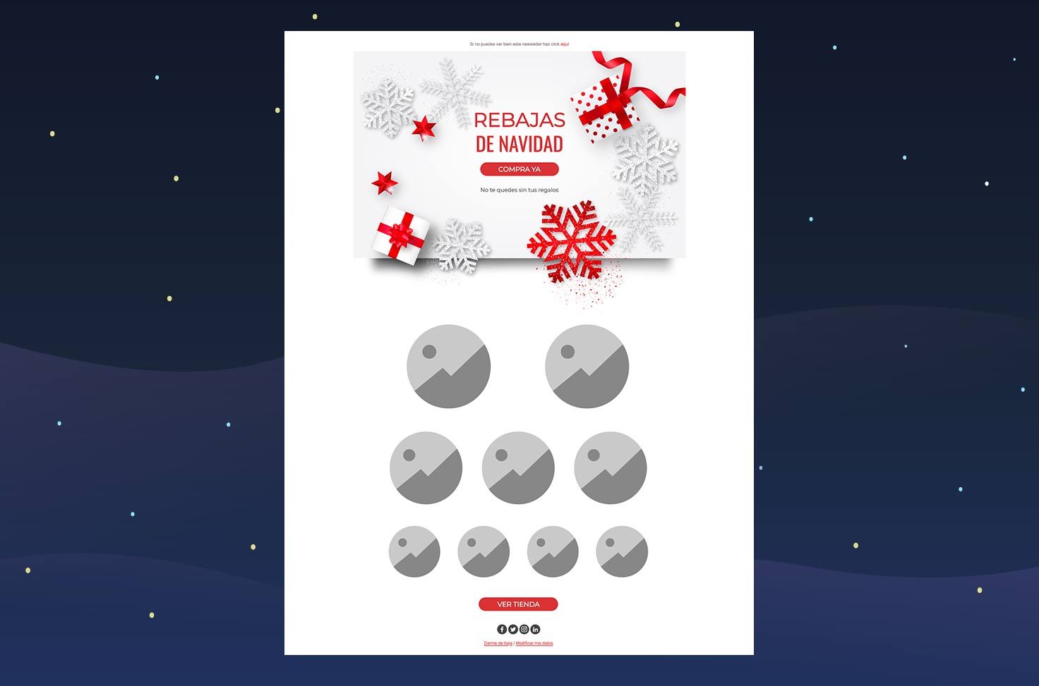 newsletter navidad plantilla gratuita