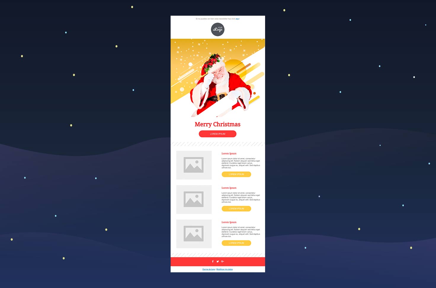 Christmas newsletter template 2