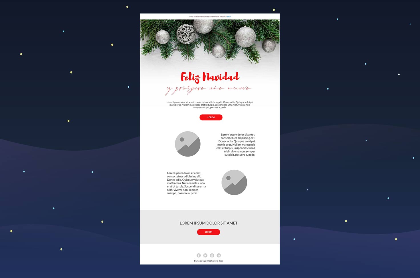 Christmas email template