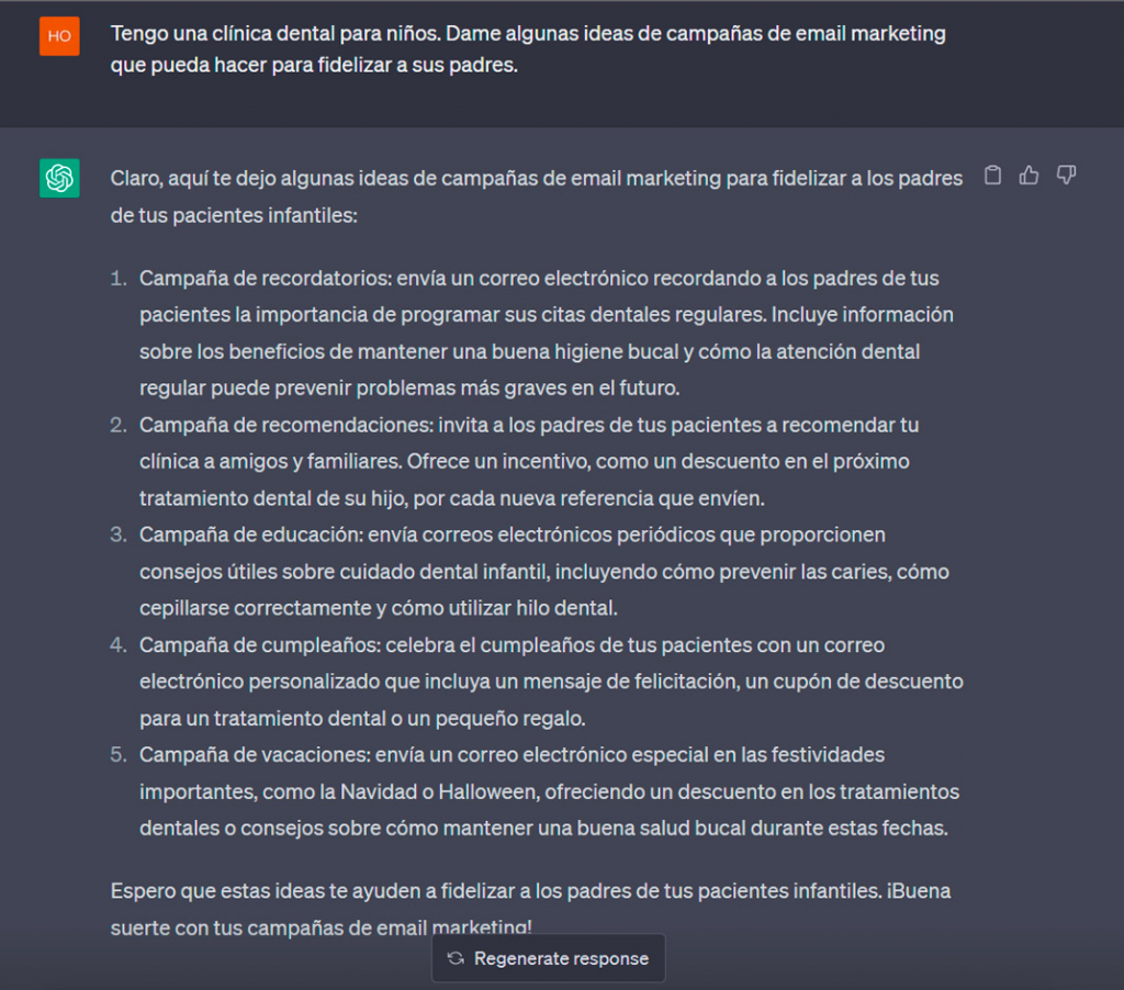 prompts de chatgpt para email marketing